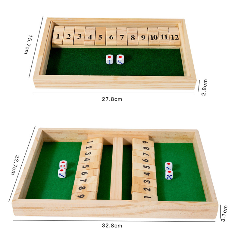 Party Games Adults Drinking - 산수 주사위 보드 게임9/12 숫자 숄더더박스