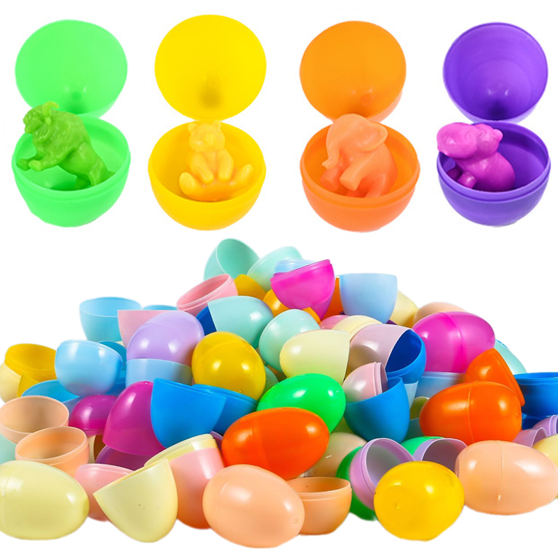 Party Games Easter For Kids - 12/24Pcs 빈 부활절 달걀 플라스틱 채울