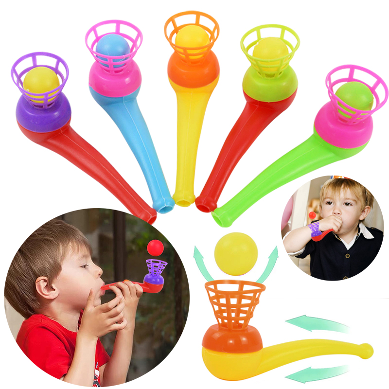 Party Games Easter For Kids - 6/12Pcs 매직 블로잉 파이프 플로팅 볼