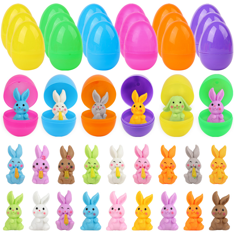 24개의 토끼 모양 부활절 달걀, 어린이 부활절 파티  - Party Games Easter For Kids 리뷰 및 가격