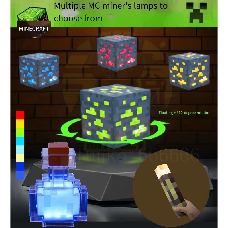 미니 손전등 키체인 마인크래프트 게임 주변기기 플라스틱 - Party Games Minecraft 리뷰 및 가격