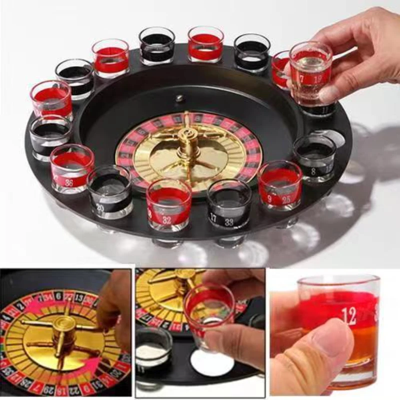 러시안 턴테이블 럭키샷 음주 게임 16샷잔 성인 가족  - Party Games Adults Drinking 리뷰 및 가격