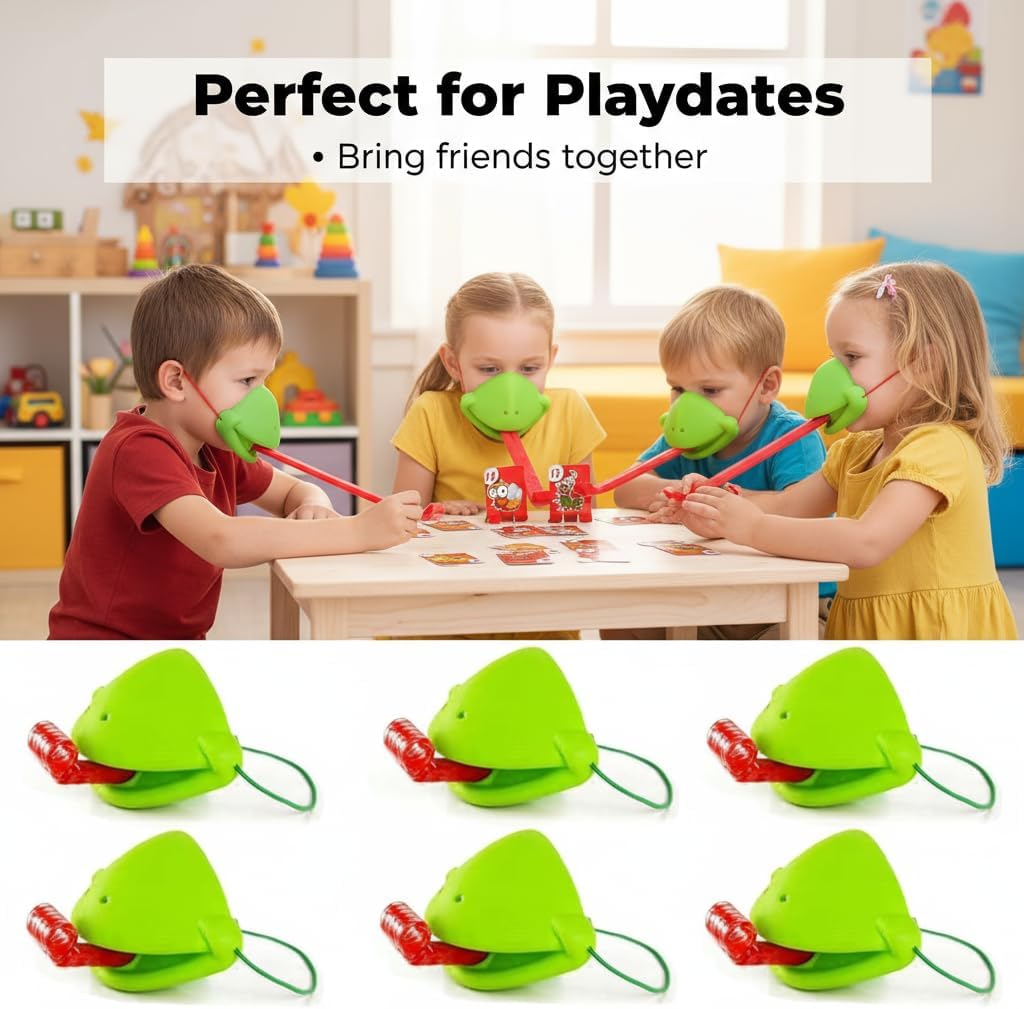 6세트 카멜레온 혀 사격 게임, 어린이용 입 마스크가  - Party Games Easter For Kids 리뷰 및 가격
