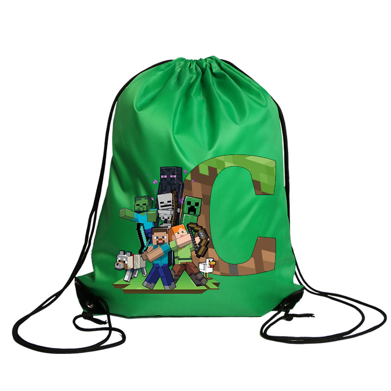 새로운 Minecrafted Drawstring 가방  - Party Games Minecraft 리뷰 및 가격