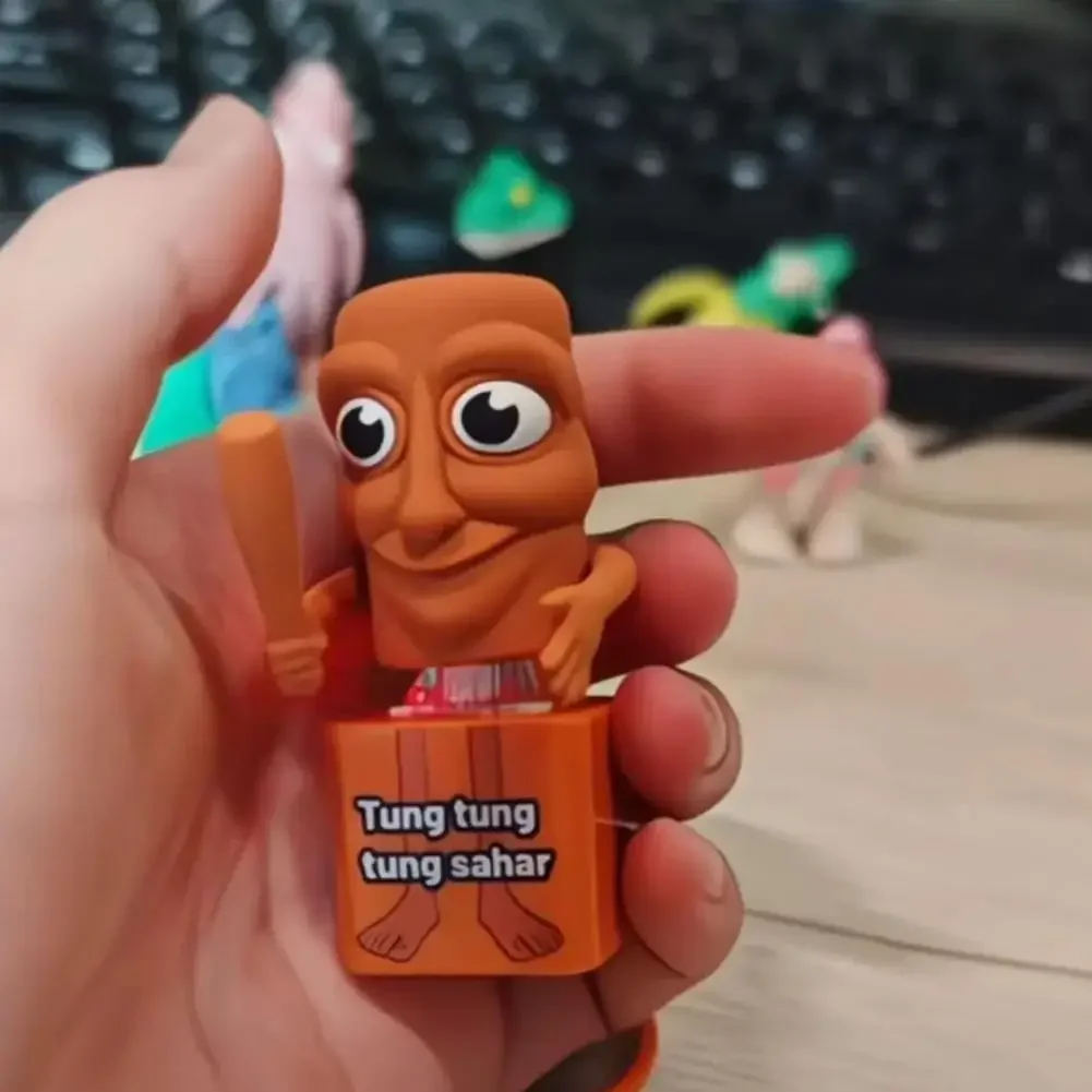 창의적인 소리 나는 펜던트 스틱 텅텅 사후르 키체인 장 - Party Games For Adults And Kids 리뷰 및 가격