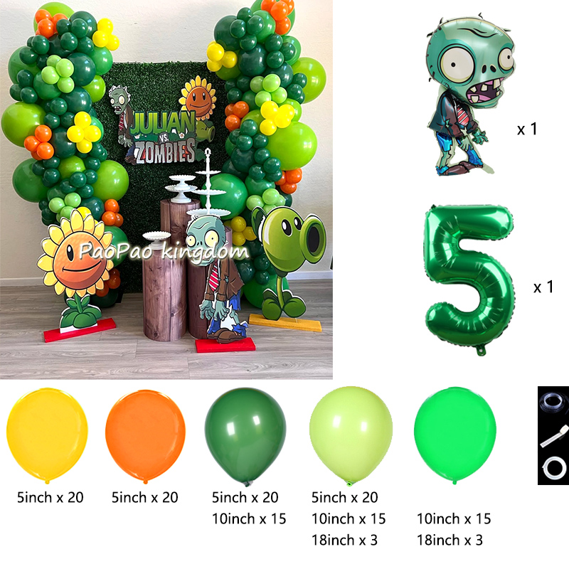 식물 대 좀비 풍선 만화 게임 풍선 아치 키트 숫자 1 - Party Games Easter For Kids 리뷰 및 가격