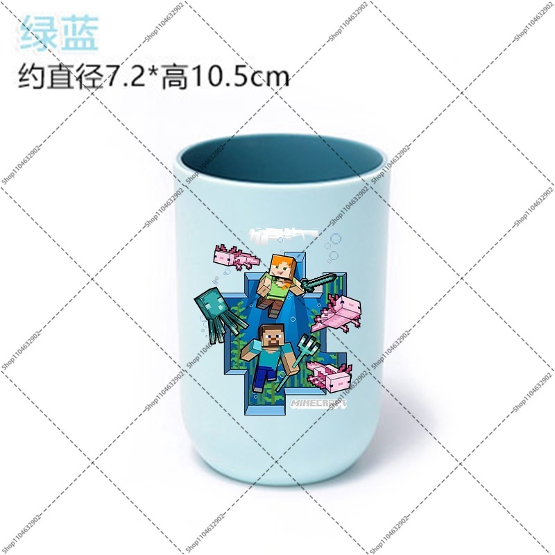 마인크래프트 스타일 칫솔컵 커플 여행용 휴대용 칫솔컵  - Party Games Minecraft 리뷰 및 가격