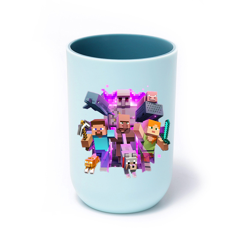 새로운 마인크래프트 픽셀 칫솔컵 만화 게임 캐릭터 프린 - Party Games Minecraft 리뷰 및 가격