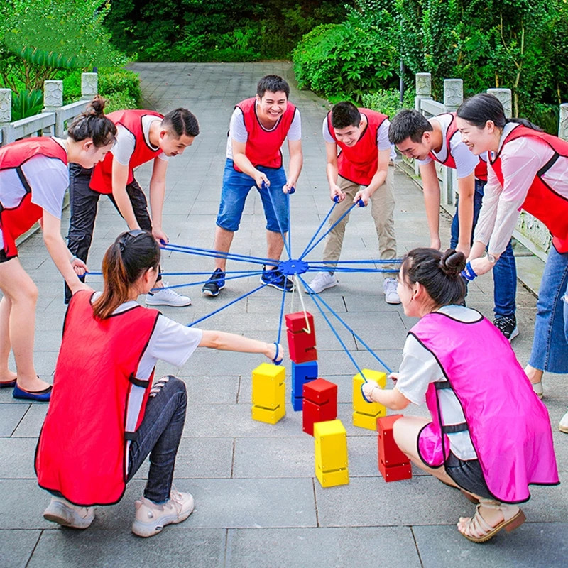 팀워크 게임 타워 빌딩 야외 스포츠 장난감 팀 빌딩 게 - Party Games No Equipment 리뷰 및 가격