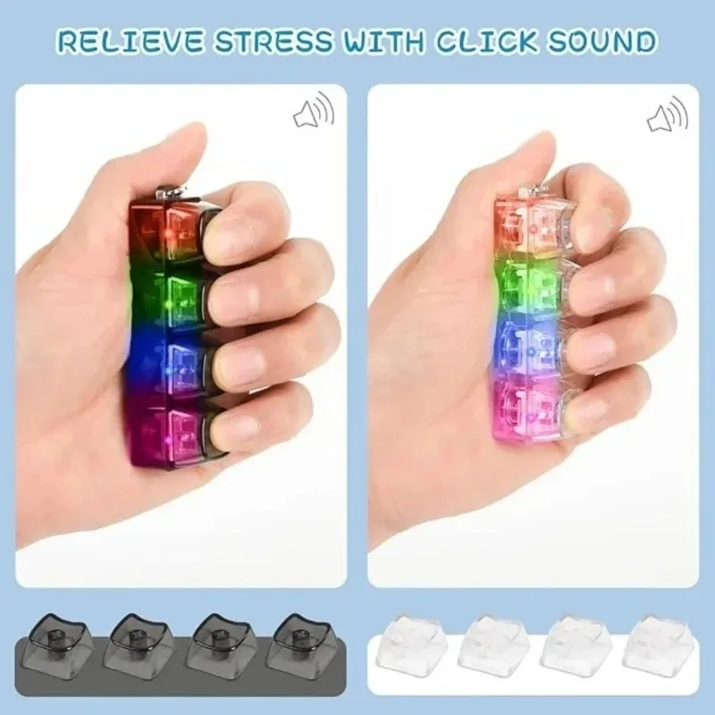 LED 키보드/키체인 피젯 토이 크리스탈 클리커 감각  - Party Games For Adults And Kids 리뷰 및 가격